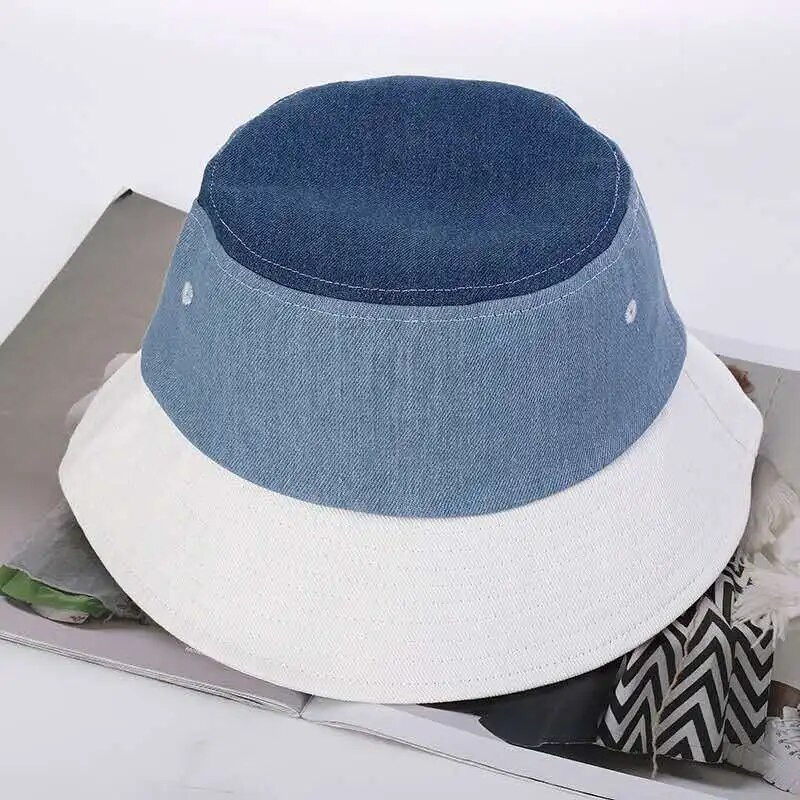 Ženski ljetni pamučni šešir 2021. Elegantni šešir od traper tkanine za plažu Ljetni šeširi sa vizirom za žene Hip Hop