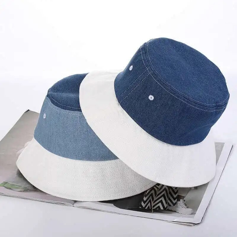 Ženski ljetni pamučni šešir 2021. Elegantni šešir od traper tkanine za plažu Ljetni šeširi sa vizirom za žene Hip Hop