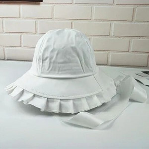 Vasarinė korėjietiška kepurė, moteriška, miela raukiniai, plataus krašto skrybėlės dirželis žvejo kepurė Japoniška minkšta mergina laisvalaikio universali kepurė nuo saulės