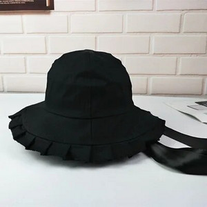 Vasarinė korėjietiška kepurė, moteriška, miela raukiniai, plataus krašto skrybėlės dirželis žvejo kepurė Japoniška minkšta mergina laisvalaikio universali kepurė nuo saulės