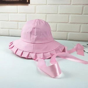 Vasarinė korėjietiška kepurė, moteriška, miela raukiniai, plataus krašto skrybėlės dirželis žvejo kepurė Japoniška minkšta mergina laisvalaikio universali kepurė nuo saulės