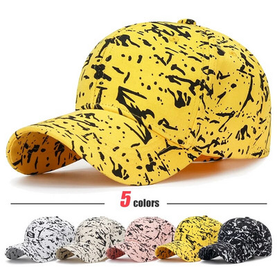5 spalvos Nauja mada Jaunimo Unisex Graffiti Style Skėtis nuo saulės beisbolo kepuraites Vyrai Moterų Lauko Kasdienis Sportas Klasikinis Visor Trucker Skrybėlė