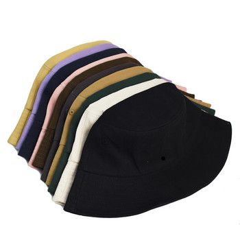 Мъжка шапка с голяма глава, голям размер, шапка за слънце Дамска празна рибарска шапка, чиста памучна шапка с панама, големи шапки с кофи, 56-58 см, 58-62 см