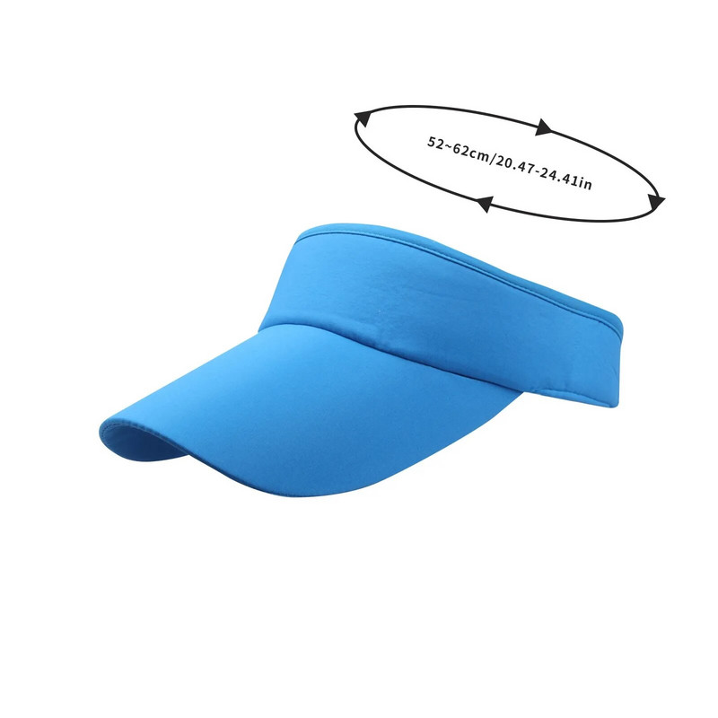 Moteriška kepurė nuo saulės Paplūdimio kepuraitė nuo saulės Klasikinė dangtelis Reguliuojama sportinė skrybėlė lauke, ilgomis karnizais, tuščia kepurė be viršutinių dangtelių nuo saulės