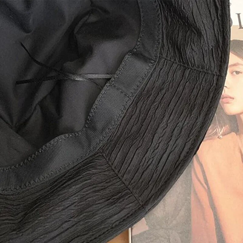 2023-as új japán vékony profilú ráncos halászsapka, női nyári napvédő krém, női vödörsapka szabadidő Panama Gorros