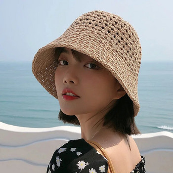 MAXSITI U Διαπνέον κοίλο πλεκτό καπέλο κουβά Γυναικείο καπέλο λεκάνης μόδας λεπτό καπέλο ψαρά με αλεξήλιο άνοιξη και καλοκαίρι