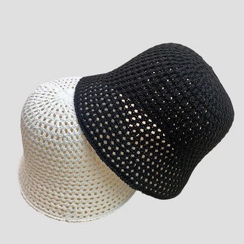 MAXSITI U Плетена шапка-кофа за жени лятна куха дишаща рибарска шапка 2023 модерна шапка за мивка розова панама