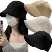 Pălărie de soare cu boruri largi de vară, șapci reglabile cu șnur, pentru fete, femei, pălării de plajă pliabile, bărbați, viziere cu uscare rapidă, șapcă de pescar