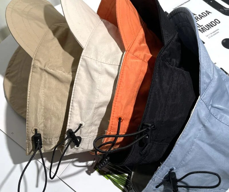 Pălărie de soare cu boruri largi de vară, șapci reglabile cu șnur, pentru fete, femei, pălării de plajă pliabile, bărbați, viziere cu uscare rapidă, șapcă de pescar