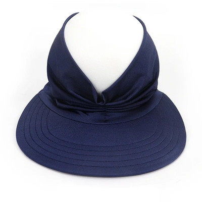 Ljetni šešir za sunčanje Fleksibilna kapa za odrasle za žene Anti-UV šešir sa šiltom širokog oboda Jednostavna za nošenje Putne kape Modni šeširi za zaštitu na plaži