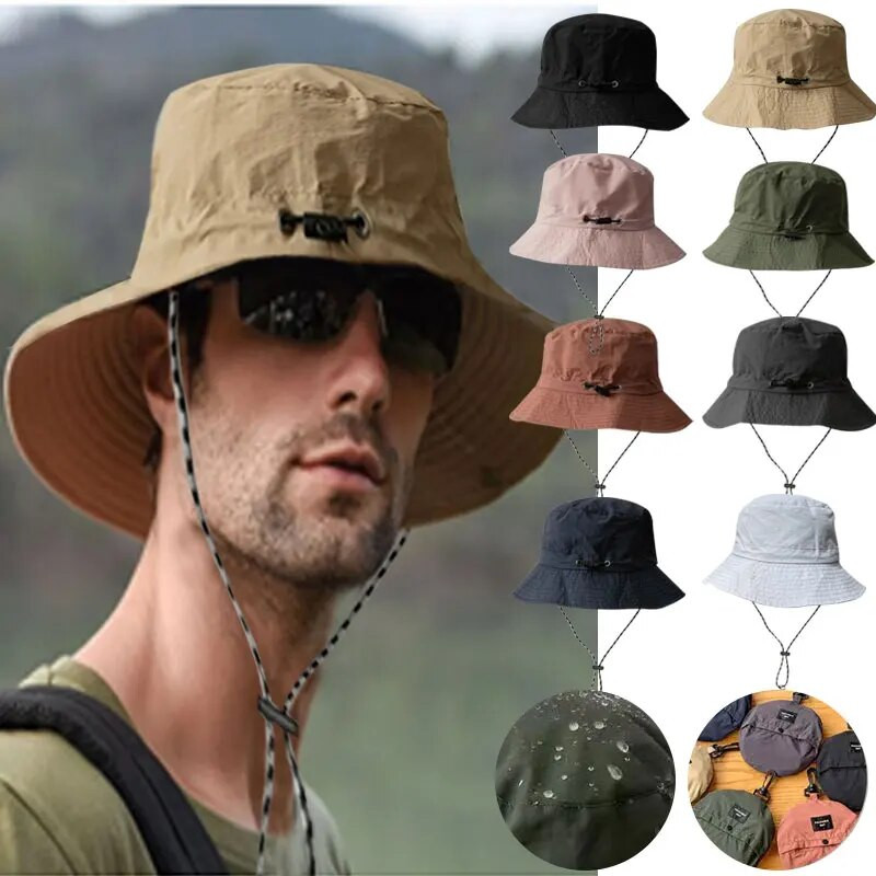 Vodootporni ribarski šešir novog stila Ženski ljetni šešir s UV zaštitom od sunca Kampiranje Planinarske kape Muški šešir Panama Bucket Outdoor