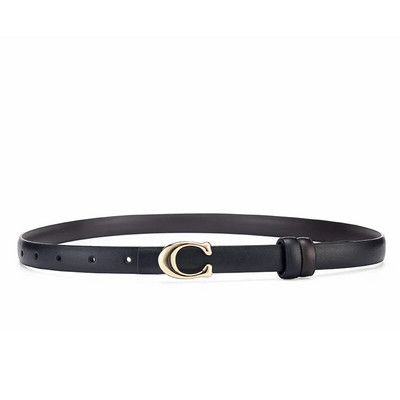 Ženski tanki remen s kopčom u obliku slova C za traperice Visokokvalitetna PU koža Luksuzni dizajnerski brend Odvojivi dvostrani traper remen