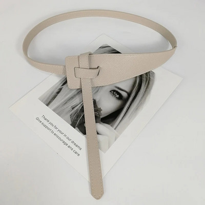 Dizajnerski remeni za žene Visokokvalitetni mekana pu koža s čvorom i dugim pojasom Ženski kaput sa širokim strukom, korzet, remen s naramenicama