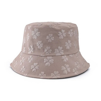 Панама, дамска пролетна и лятна рибарска шапка за мивка с цветя, модерна външна слънцезащитна шапка-кофа Cap H212