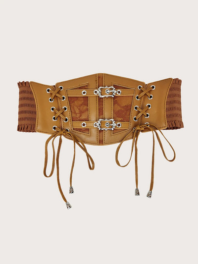 Nėriniai dirželiai, odinis juosmens užsegimas, moteriška puošmena, formuojantis korpusas, juosmens užsegimas, juodas europietiškas ir amerikietiškas vintažinis metalas b