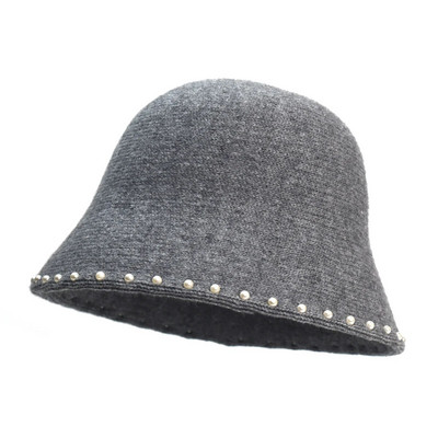 Nauja Panamos šilta žieminė moteriška kibiro kepurė Angolos ilga triušio kailio kepurė, madinga rudens ir žiemos pastorinta žvejo kepurė