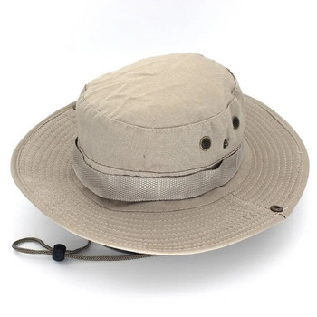 Καμουφλάζ Tactical Cap Military Boonie Bucket Καπέλο Army Caps Camo Men Outdoor Sports Sun Bucket Καπέλα Ψάρεμα Πεζοπορία Καπέλα κυνηγιού