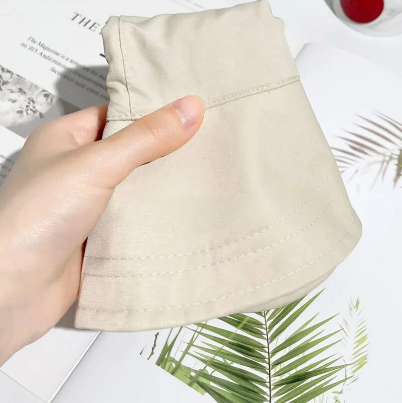 Új összecsukható, széles karimájú napozósapka, állítható női baseballsapkák, nyári strandsapkák, gyorsan száradó napellenzők, húzózsinóros halászsapkák