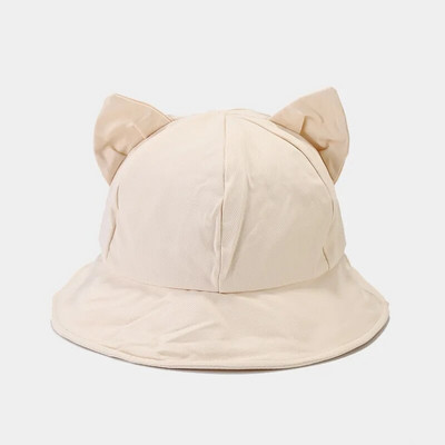 Nauja animacinių filmų kačių ausų kepurė mergaitei medvilninė kepurė nuo saulės Moterų korėjiečių pavasario vasara Panama solidi moteriška kepurė nuo saulės