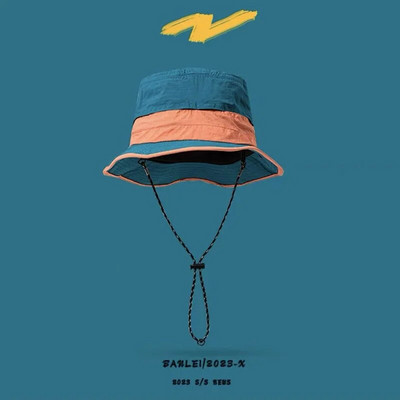 Novi vodootporni šešir za muškarce i žene, proljeće i ljeto, sklopiva torba, brzosušeći vanjski suncobran, kapa za pecanje na vezanje