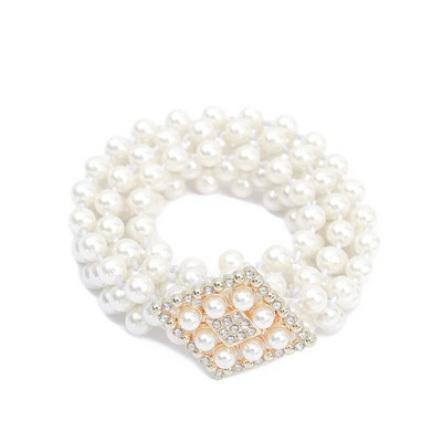 Perlų juosmens diržas Auksinis ir sidabrinis peteliškės sagtys Elastinės Kalnų krištolinės juostos papuošalai moterims ir mergaitėms UTU026