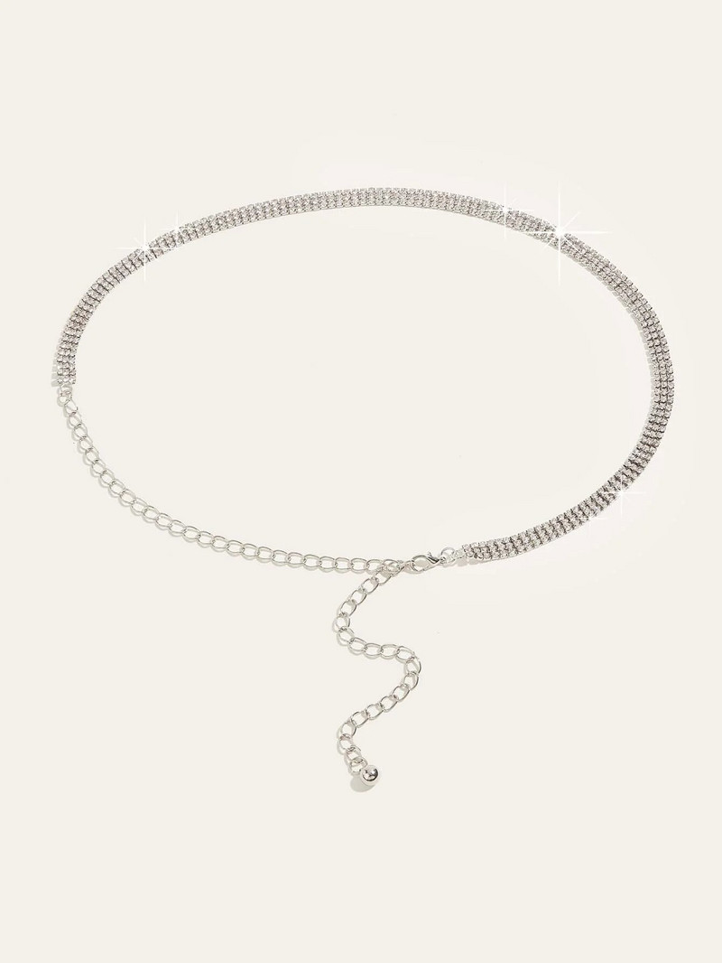 1kom remen s lančićem s dekorom od kamenčića