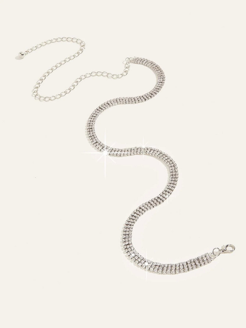 1kom remen s lančićem s dekorom od kamenčića