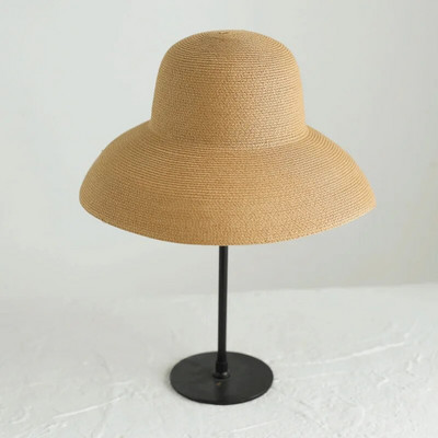 Hepburn vintage slamnati šešir, ljetna kapa sa šiltom za sunce širokog oboda za žene, jednobojni panamski šeširi za plažu