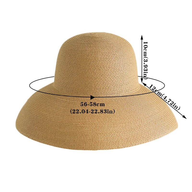 Hepburn vintage slamnati šešir, ljetna kapa sa šiltom za sunce širokog oboda za žene, jednobojni panamski šeširi za plažu