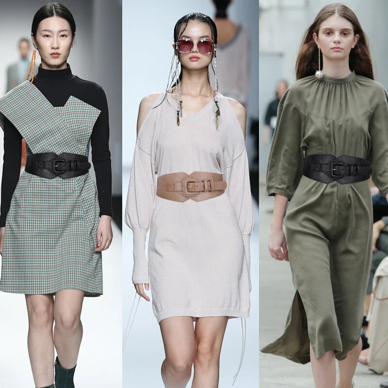 Pojas s korzetom veće veličine Ženski dizajnerski pojasevi za žene Haljine Široke rastezljive kopče s gumama Elastični Ceinture Femme veliki pojas