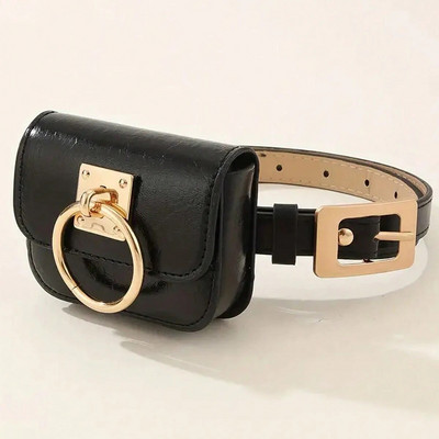 Y2K Vintage Belt Bag Gothic Fanny Packs Sievietēm Punk Square Heart Metāla sprādzes Jostas PU Ādas Ceļojumu vidukļa somiņa Sieviešu