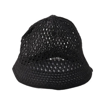 Καλοκαιρινά καπέλα με βελονάκι Floppy Top Πτυσσόμενο καπέλο με θόλο μονόχρωμο Καπέλα παραλίας Simplicity Μαλακά γυναικεία καπέλα αντηλιακής προστασίας