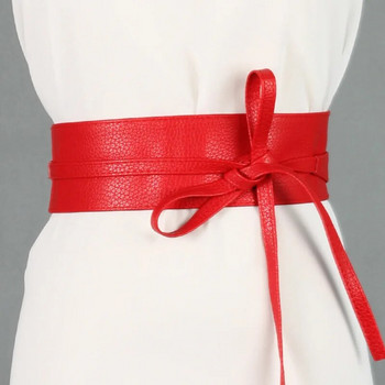 Ζώνες μόδας φόρεμα για γυναίκες Απλή μέση ελαστική γυναικεία ζώνη στρογγυλή πόρπη Διακόσμηση μπουφάν πουλόβερ Ζώνη ζώνη για πάρτι Δώρο