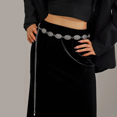 Аксесоари с верига в етнически стил Бохемски универсален колан Дамска рокля от висок клас рокля с колан метална ретро