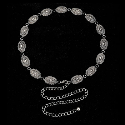 Etninio stiliaus juosmens grandinėlės aksesuarai Bohemiškas universalus diržas moteriška suknelė aukščiausios klasės suknelė su juosmeniu metaliniu retro