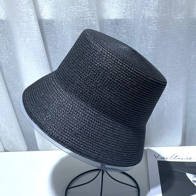 női sapka Lapos vödörsapka összecsukható mosdókalap vintage vödör szalmakalap női nyári strand kis karimájú napkalap napvédelem