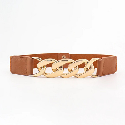 Zlatni lanac remen elastični srebrni metalni pojasevi oko struka za žene ceinture femme rastezljivi kaputići ženski kaput ketting riem pojas