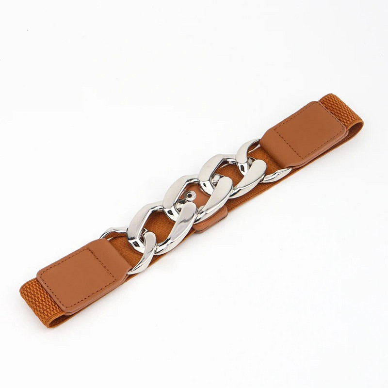 Zlatni lanac remen elastični srebrni metalni pojasevi oko struka za žene ceinture femme rastezljivi kaputići ženski kaput ketting riem pojas