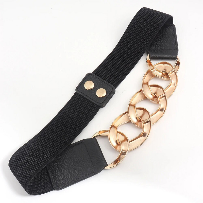 Zlatni lanac remen elastični srebrni metalni pojasevi oko struka za žene ceinture femme rastezljivi kaputići ženski kaput ketting riem pojas