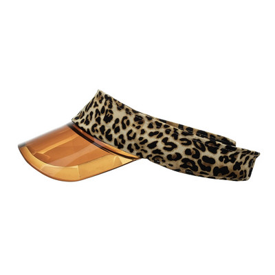 Ljetni šešir za sunce 2023. Leopard, proziran, prazan gornji dio, plastične PVC kape za zaštitu od sunca, šilterice, šeširi za suncobrane za sportove na otvorenom Chapeau Femme