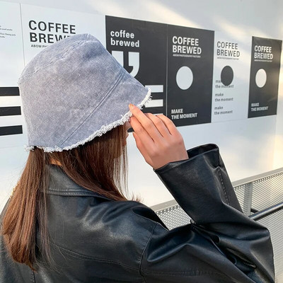 Novi traper isprani šeširi Žene Muškarci Bob Folding Fisherman Wide Brim Caps Hip Hop Gorros Ženske Panama Bucket Kape