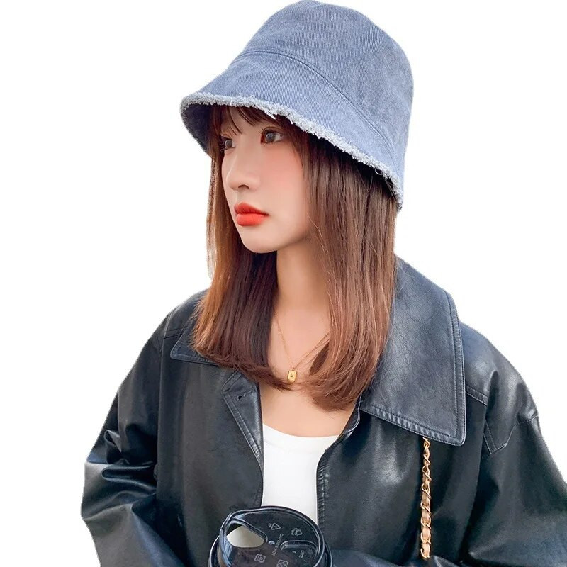 Novi traper isprani šeširi Žene Muškarci Bob Folding Fisherman Wide Brim Caps Hip Hop Gorros Ženske Panama Bucket Kape