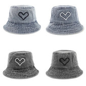 Mosott farmer Vödörsapka Női Halászsapka l, uniszex Bob sapkák Hip Hop Gorros Férfi Panama Szélálló Vödörsapka Kültéri