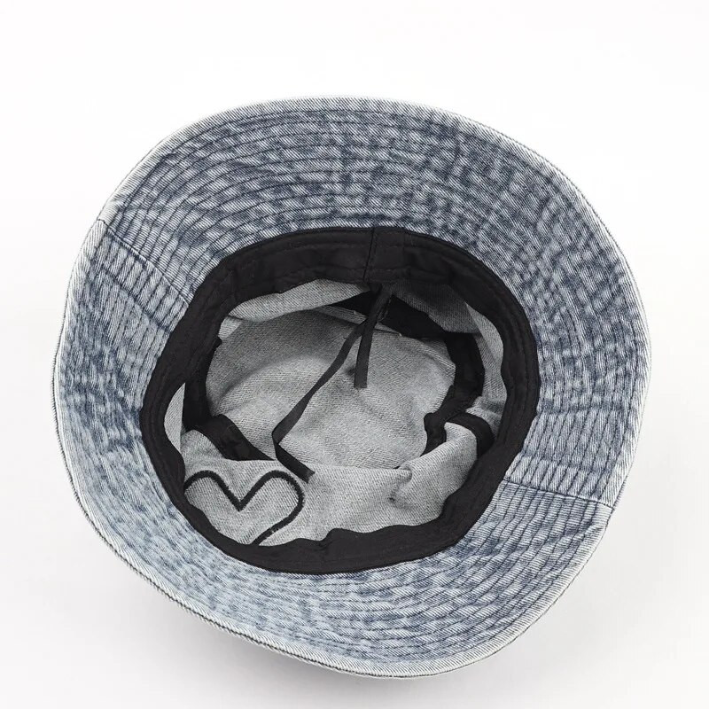 Mosott farmer Vödörsapka Női Halászsapka l, uniszex Bob sapkák Hip Hop Gorros Férfi Panama Szélálló Vödörsapka Kültéri