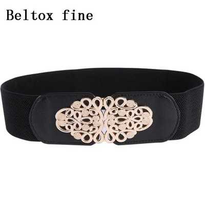 Moodne elastne lai vöö naistele veniv paks vöökoht kleit kaunistuseks vöökoht