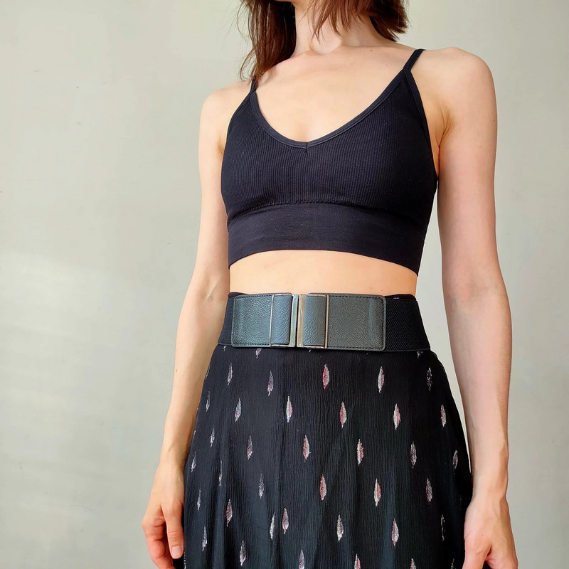 Moodne elastne lai vöö naistele veniv paks vöökoht kleit kaunistuseks vöökoht