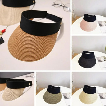 Удобна страхотна анти-UV лятна слънчева шапка Лека плетена дамска шапка за плаж