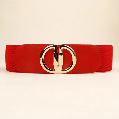 Ženski modni elastični široki izbor remena Dizajnerski luksuzni brend Zlatna kopča na struku Kaput Kaput Džemper Ukrasni pojas