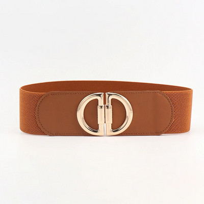 Ženski modni elastični široki izbor remena Dizajnerski luksuzni brend Zlatna kopča na struku Kaput Kaput Džemper Ukrasni pojas