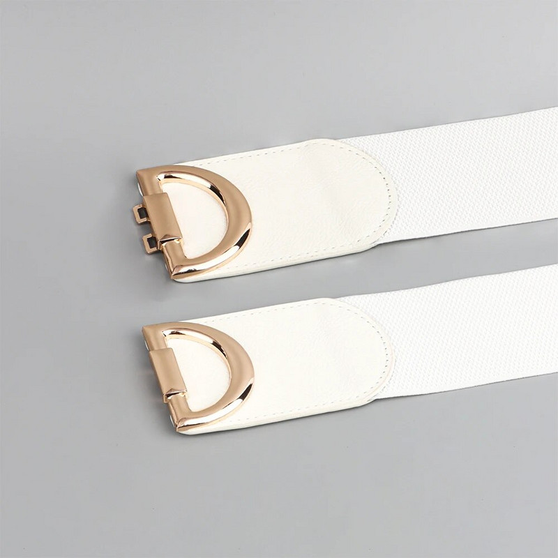 Ženski modni elastični široki izbor remena Dizajnerski luksuzni brend Zlatna kopča na struku Kaput Kaput Džemper Ukrasni pojas